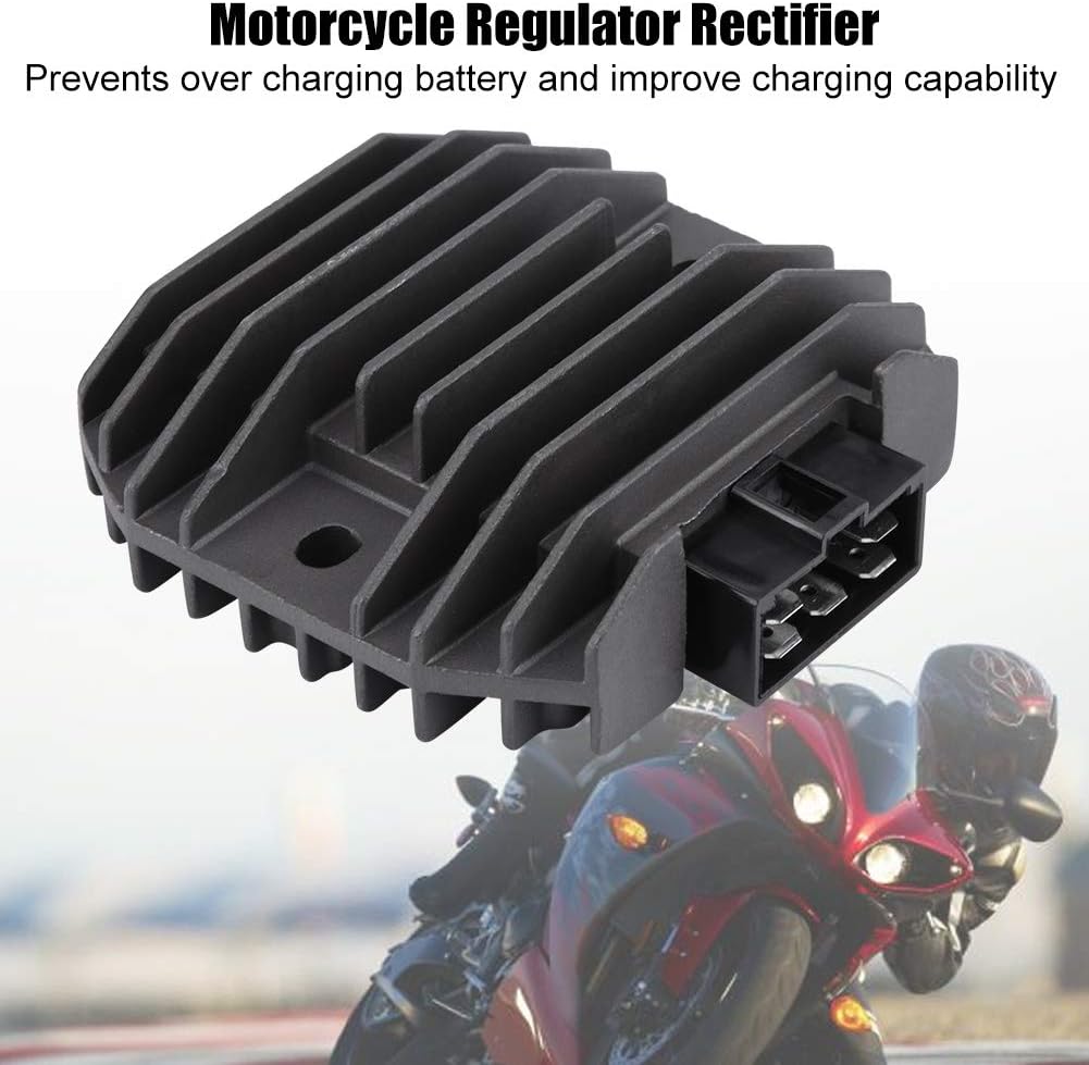 KIMISS Voltage Rectifier Motorcycle Regulator Rectifier Voltage Regulator Rectifier Regulator Rectifier Motorcycle Connector Aluminum Adjustment Motorcycle Voltage Regulator Rectifier YZF-R1 R6 - Image 4
