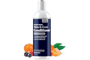 Honest Paws Dog Conditioner Detangler - Moisturizing Premium Pet Conditioner for Itchy and Dry Skin - Hydrate Sensitive Skin - Shiny Coat Soft Hair Smooth Fur - Mandarin & Berry - 16 oz