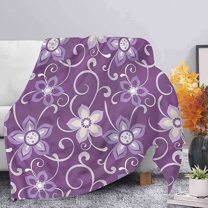 Eggplant 3D Vivid Digital Printing Fleece Blanket,50"x70