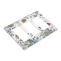 OILbiexn Light Switch Cover Boho Colorful Florals