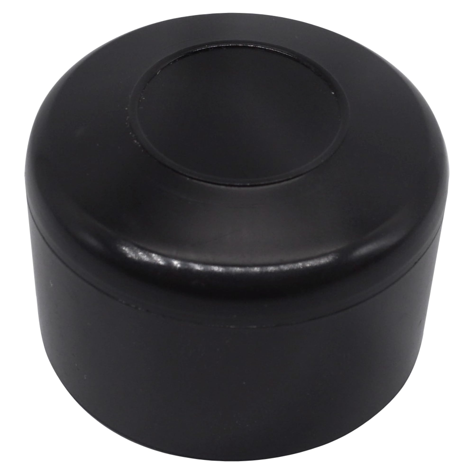 SKIR'CO (20 pcs) Fence Post Caps, Round 38 mm Black Plastic Caps for Round Fence Posts, Fence Post Covers, Black RAL 9005 Colour