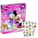 Disney Minnie Mouse Giant Floor Puzzle for Kids (3 Foot Puzzle, 46 Pieces-- Bonus Minnie Mouse Stickers)