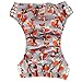 Ohbabyka Baby Cloth Training Pants,Baby Diapers Waterproof Pants 4PCS, 1pc Single Zipper Wet Bag