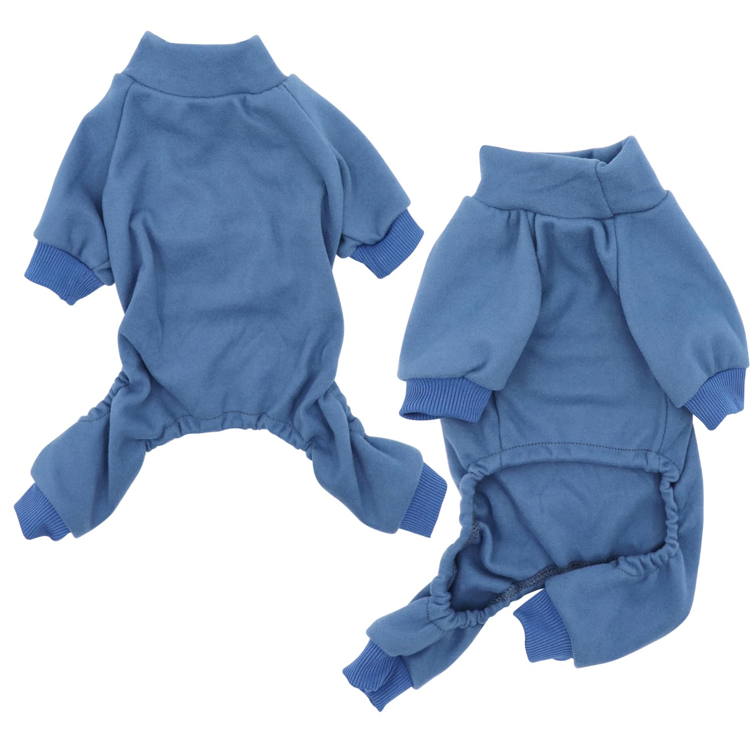 HuaLiSiJi Dog Pyjamas Cotton Pyjamas for Dogs, Elastic and Take off Suitable for Small and Medium Dogs (Haze Blue, XXL)