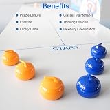 MEETOZ Curling Tabletop Game Indoor Garden Fun Family 10 Stones view 4