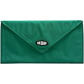 Big Skinny RFID Blocking Slimvelope Tri-Fold Checkbook, Holds Up to 40 Cards, Verdant Green