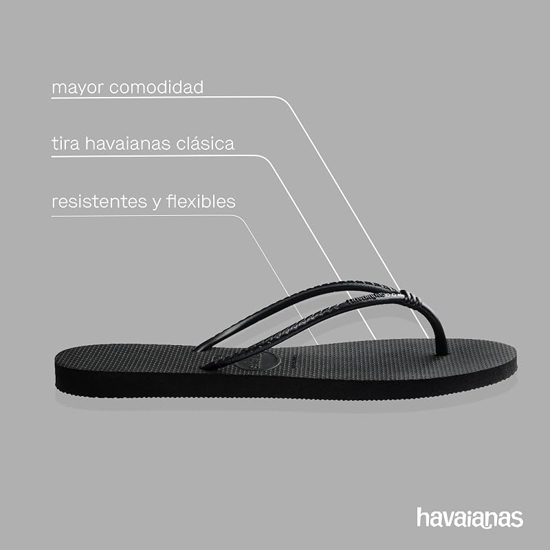 Slim Tube FlipFlop Mujer Black 35/36 EU