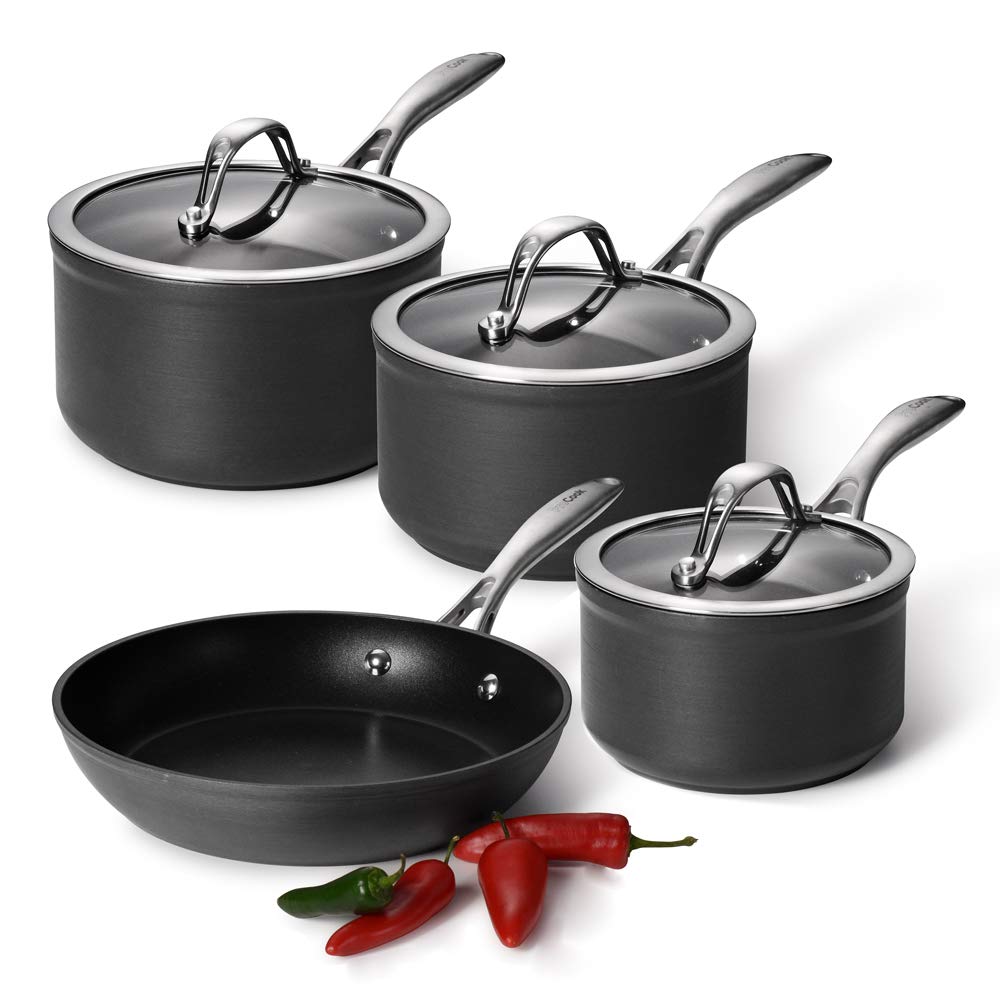 ProCook Professional Anodised NonStick Cookware Set 4 Piece