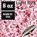 Mighty Gadget 1/2 LB (8 oz) Light Pink Crinkle Cut Paper Shred Filler for Gift Wrapping & Basket Filling
