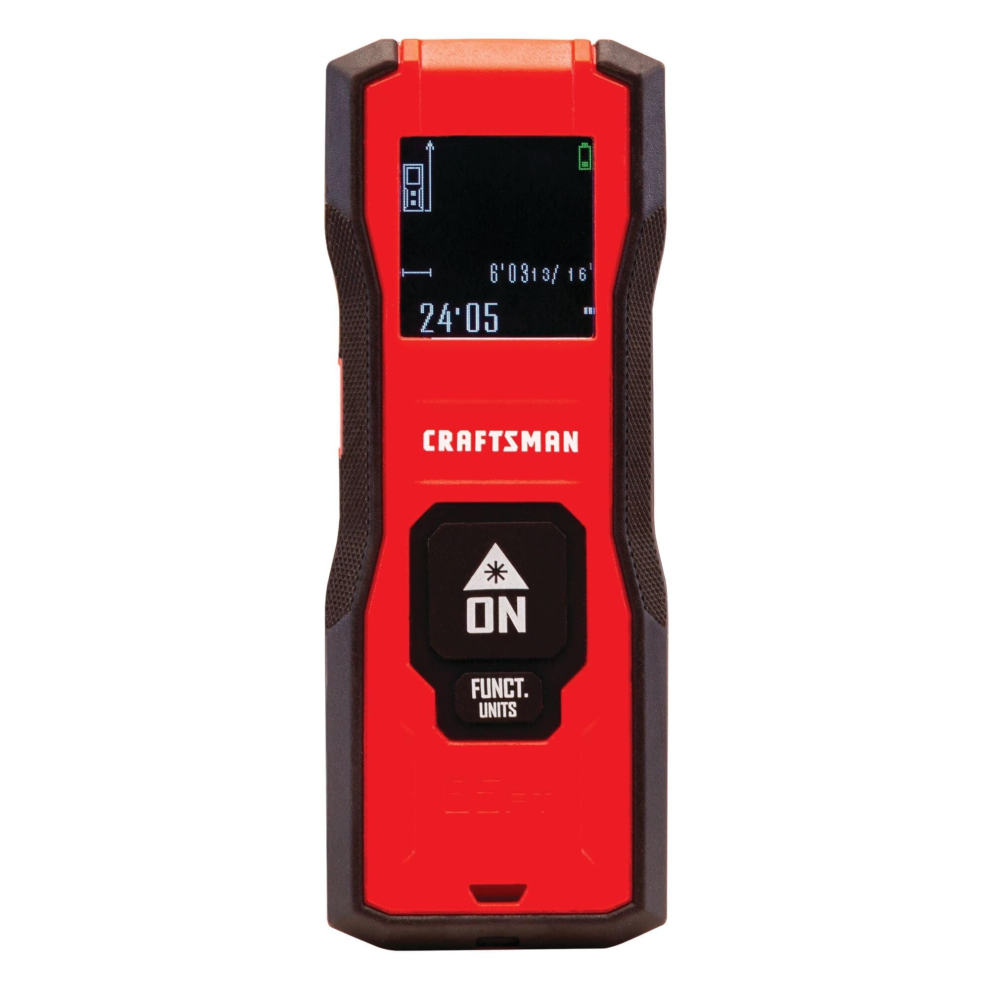 CRAFTSMAN Medidor de distancia/herramienta de medición láser, rango de 65 pies (CMHT77638)