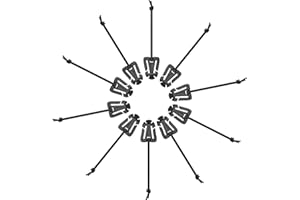 FRTKK Pack of 10 Tactical Gear Holder Clip Molle Web Dominator Elastic Strings Buckle for Tactical Backpacks Molle Bags