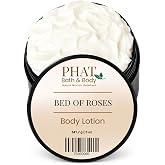 Bed of Roses Signature Body Lotion, Shea &amp; Cocoa Butter, 5 oz Jar | Phat Bath &amp; Body Original Scent &bull; Velvety rose &bull; Creamy vanilla &bull; Cocoa &bull; Clean musk &bull; Gentle woods &bull; Soft &amp; romantic