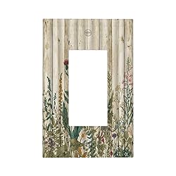 Vintage Wild Flowers Botanical Green Leaves Plants