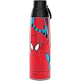Tervis Venture Water Bottle Marvel - Spider Man Spidey Web Crawler Triple Insulated Tumbler Travel Cup Keeps Drinks Cold & Hot, 36oz, Stainless Steel