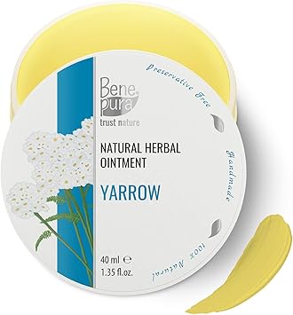 Naturliche Weisse Schafgarben Salbe 40 Ml Kaltgepresstes Ol Extrakt 100 Naturlich Gegen Hamorrhoiden Stabilisiert Gefasswande Und Verbessert Die Durchblutung Handgefertigt In Der Eu Amazon De Drogerie Korperpflege