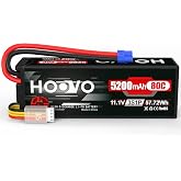 HOOVO 11.1V 3S Lipo Battery 5200mAh 80C Hard Case with EC3 Connector | for RC Car Boat Truck Heli Airplane Hobby FPV Racing
