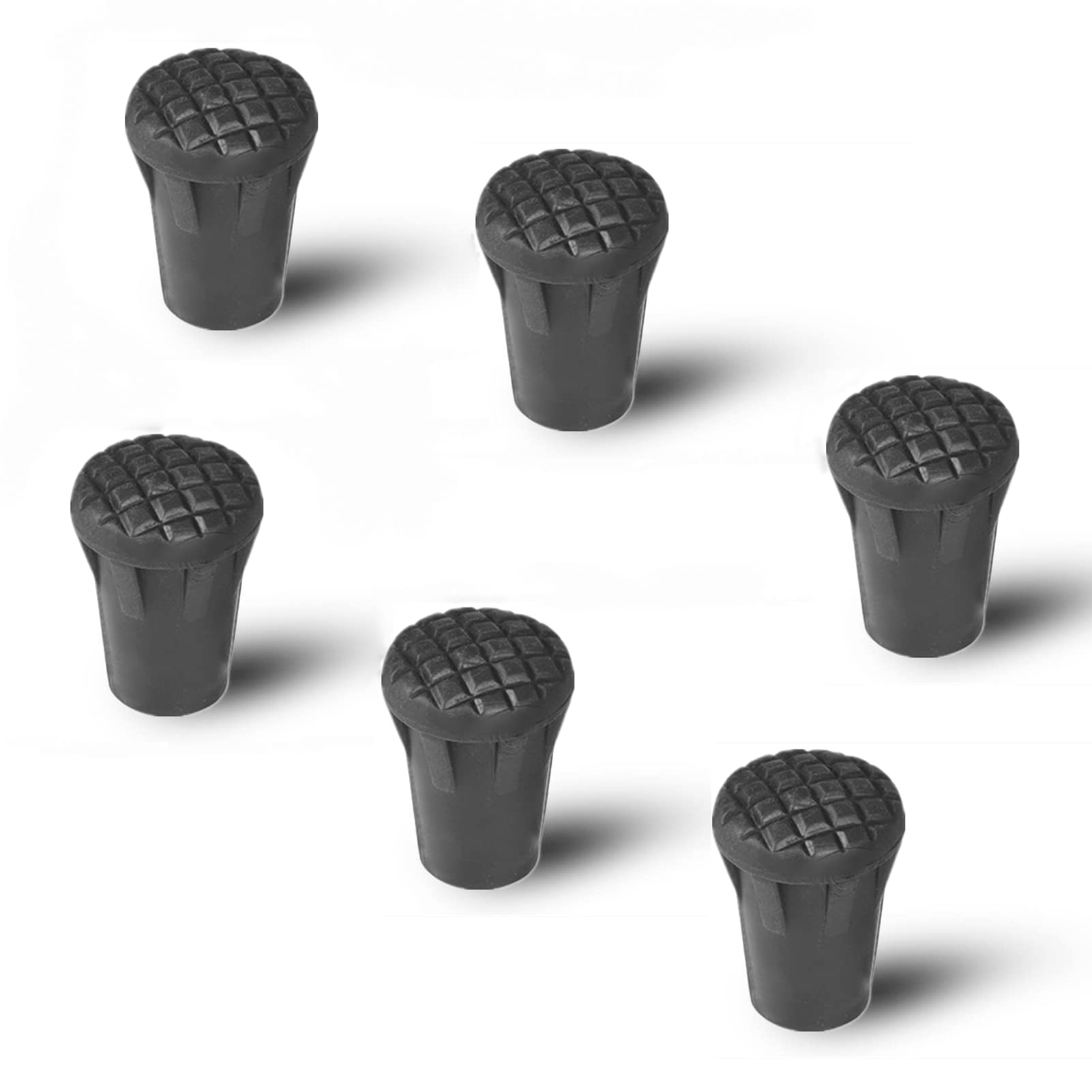Alomejor Trekking pole tips,durable non-slip walking stick caps rubber for hikers campers mountain adventurers outdoor explorers
