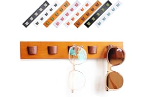 ACOCOFE Sunglass Organizer Glasses Holder,Wood Eyeglass Storage Holder,Sunglasses Rack Eyewear Display((Brown-brown)