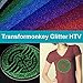 Silver Glitter HTV Heat Transfer Vinyl Bundle for T-Shirt 12
