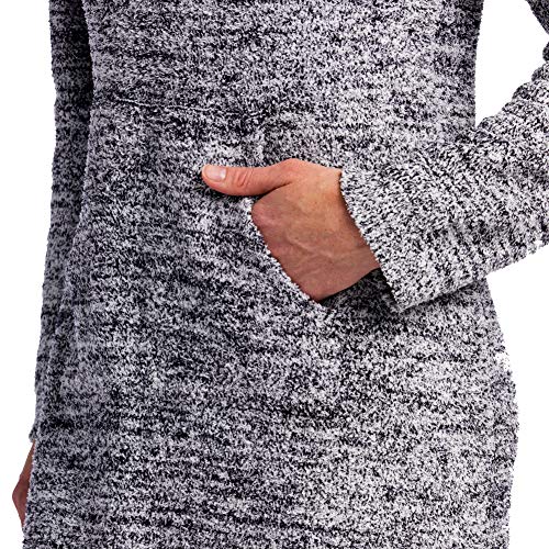 Softies Ultra Soft Marshmallow Hooded Lounger (Black, 2X/3X) - Thumbnail 3