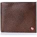 Mens Leather Wallet Zipper Coin Purse 6 Card Slots 3 More Pockets 2 Bill Section Antique Brown