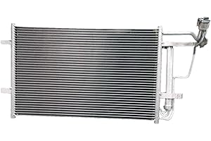 A/C Condenser | Air Conditioning Heat Exchanger Receiver Drier | Compatible with 2010-2013 Mazda 3