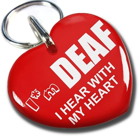 deaf dog collar tag