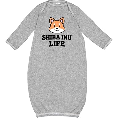 Amazoncom Inktastic Shiba Inu Life Newborn Layette Heather