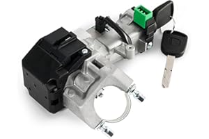 Aumzong Ignition Switch Lock Cylinder with 2 Keys (with Chip) Compatible with Honda Civic 1.3L 2003 2004 2005,for Honda Civic 1.7L 2001 2002 2003 2004 2005