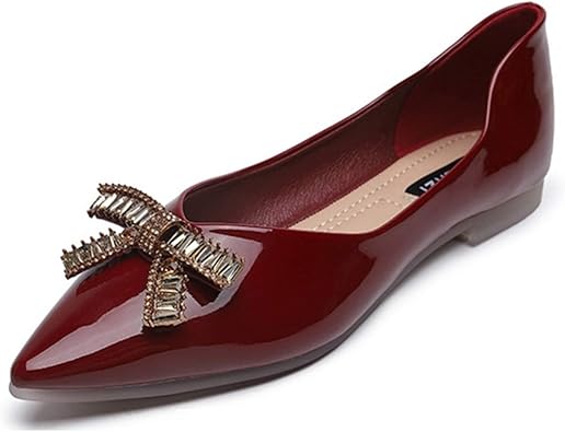 Amazon ヤク パンプス フラットシューズ ローヒール ぺたんこ 妊婦 リボン 幅広 ヒールなし リボンパンプス 痛くない 通勤 負担のない 靴 ぺたんこ靴 夏 歩きやすい 長時間 疲れない 妊婦 靴 ローカット 柔らかい 走れる 結婚式 エナメル ヤク バレエシューズ