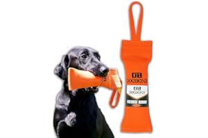 DogBone Firehose Dog Bumper for Hunting & Sporting Dog Training – Perfect Floating Dummy for Water Retrieving & Fetch – Ideal Canvas Alternative for Puppies or Adult Retrievers & Includes Throw Loop