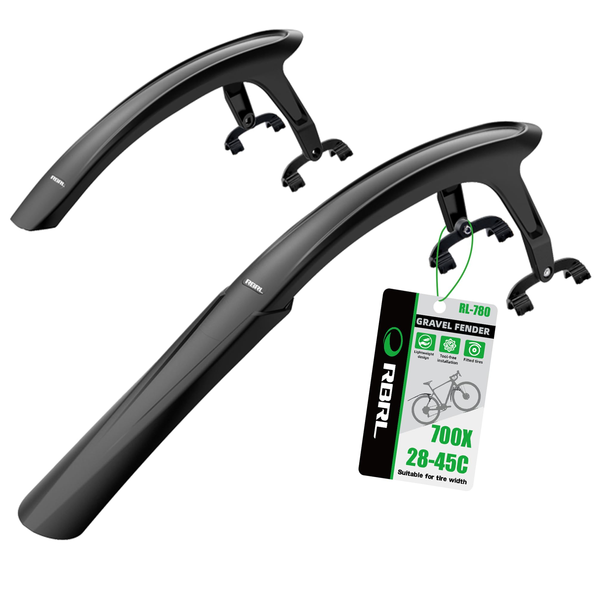 RBRL Bike Fender Set, Quick Release Bike fenders