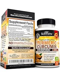 Curcumina Turmerica con Bioperina 1500 Mg. Máxima potencia disponible. Alivio del dolor y apoyo...