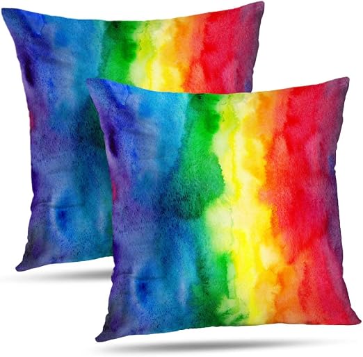 Amazon Com Soopat Watercolor Rainbow Decorative Pillow Covers Abstract Watercolor Colorful Rainbow Gradient 20 X 20 Inch Set Of 2 Home Decoration Zippered Pillowcase Home Kitchen Choose from over a million free vectors, clipart graphics, vector art images, design templates, and illustrations created by artists worldwide! amazon com