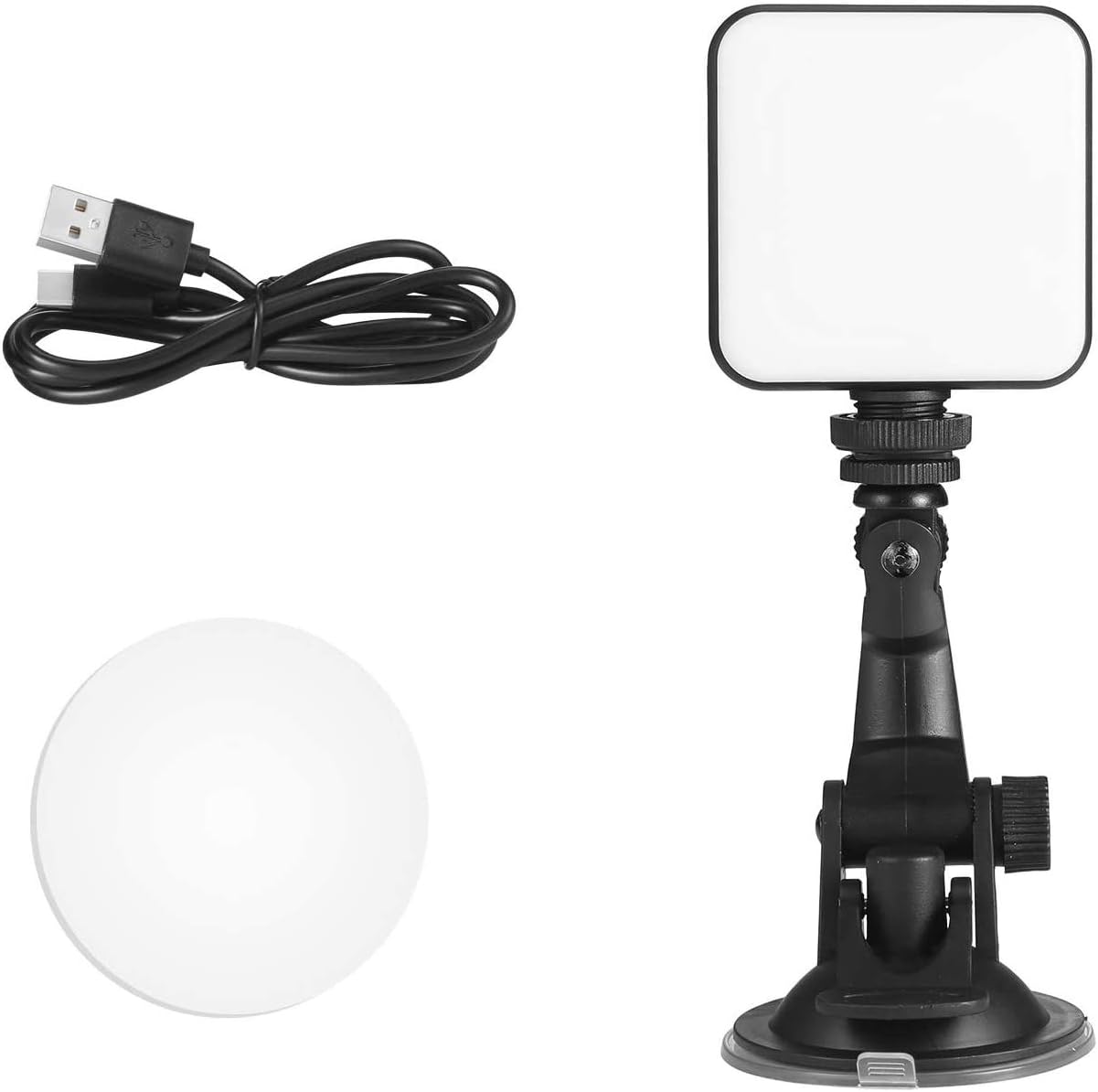 Video Conference Lighting Kit, Foxin Light for Video Conferencing, Lighting for Video Conferencing/Remote Working//Zoom Calls/Self Broadcasting/Live Streaming, Stronger Suction with Tape : Camera & Photo