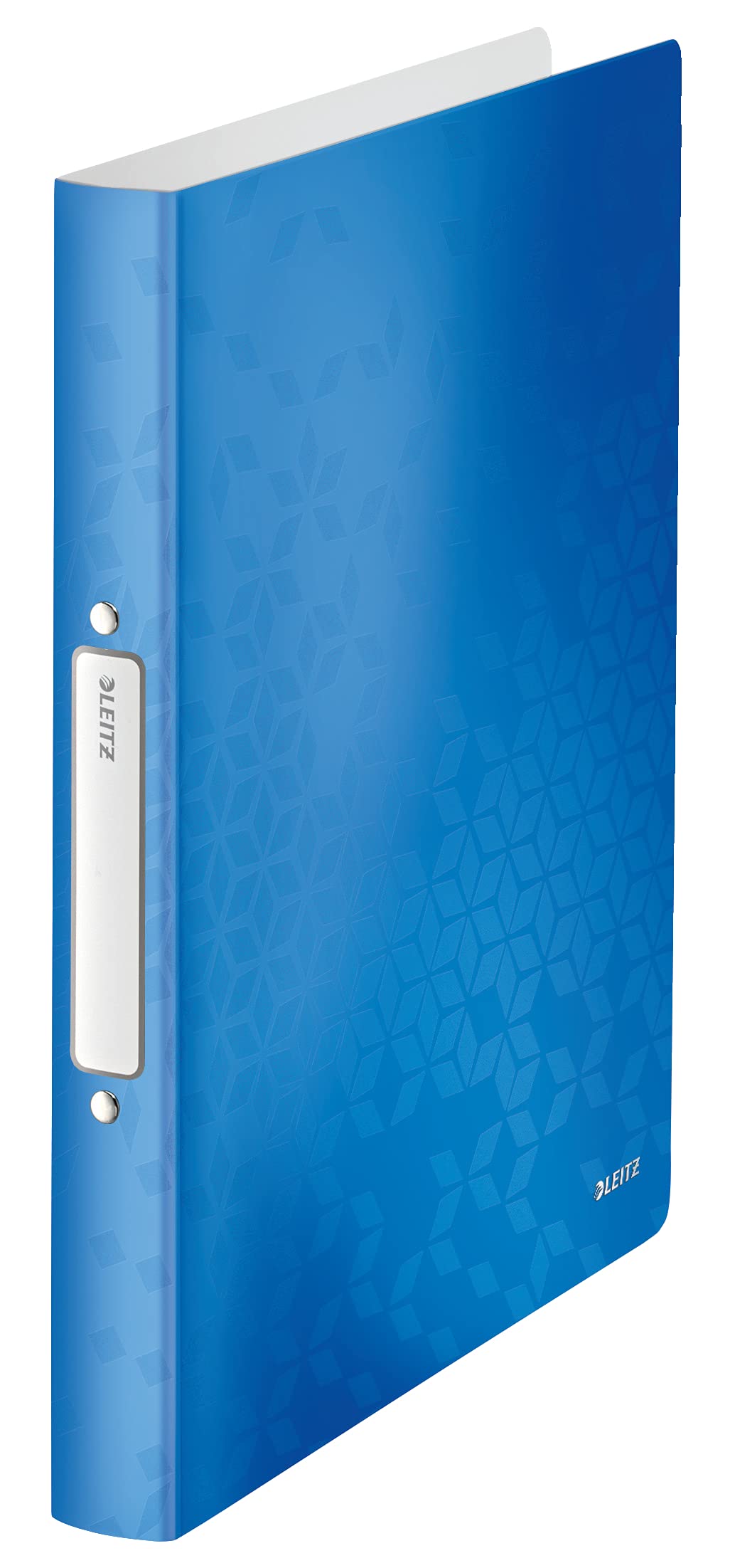 Leitz 2 Ring Binder, Holds up to 190 Sheets, Wow Range, 25 mm Spine, 42570036 - A4, Blue Metallic