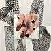 XICHEN Starry Sky Stars Nail Art Stickers Tips Wraps Foil Transfer Adhesive Glitters Acrylic DIY Decoration -16 Black lace models（4cm100cm) (Black)
