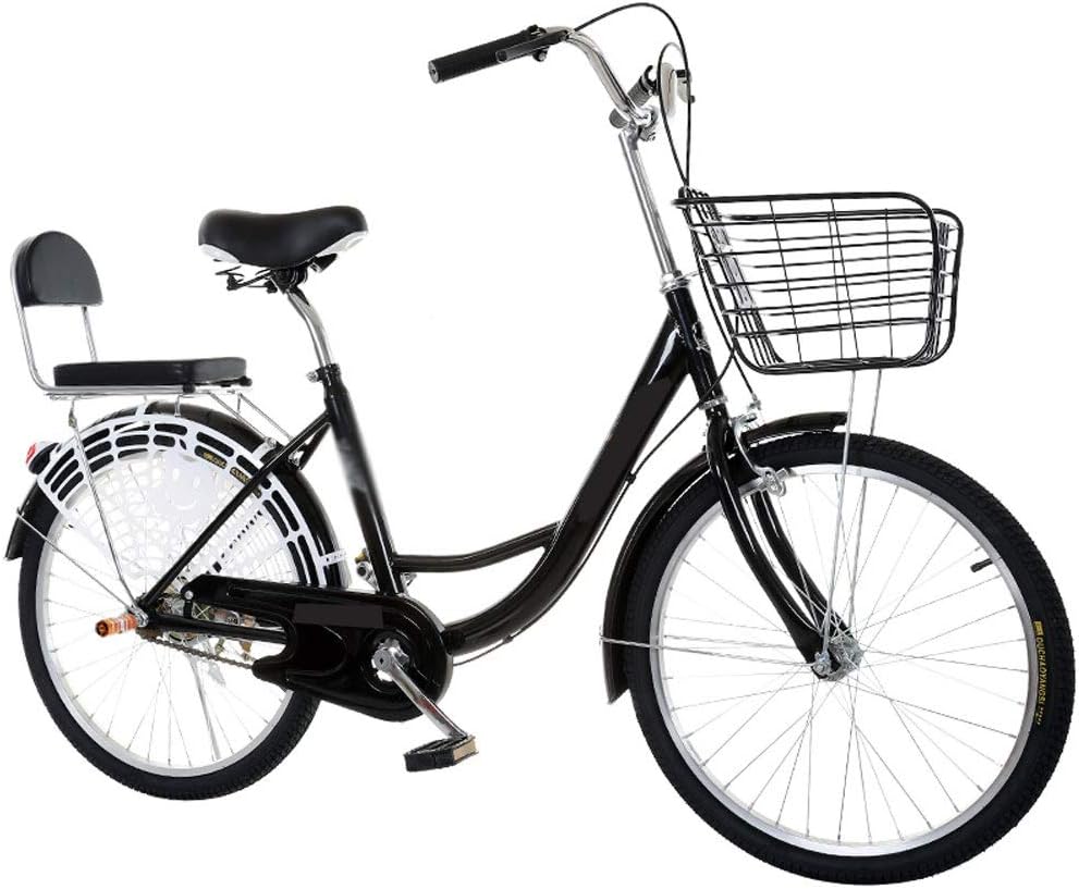 womens bike on bike rack