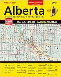 Alberta Paved Roads Map Alberta Back Road Atlas: Ccc Maps: 9781553680192: Books - Amazon.ca