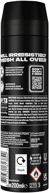 Lynx Black Aerosol Anti Perspirant Deodorant XL 200ml Masculine Aromatic view 2