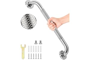 Bathroom Grab Bar, Stainless Steel 1" Diameter Anti-Slip Handicap Grab Bar Support Shower Rail Senior Handrail Shower Safety 