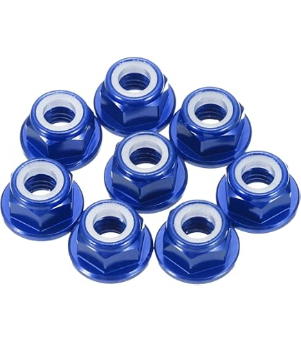Amazon.com: Traxxas 1747R Blue-Anodized Aluminum 4mm Flanged