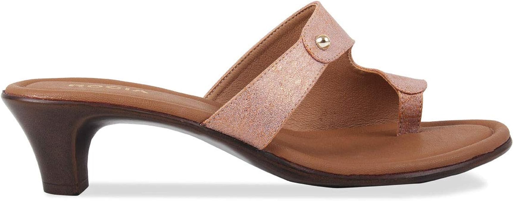 Amazon.com | Rocia Women's 14173champagne Heeled Sandal | Heeled Sandals