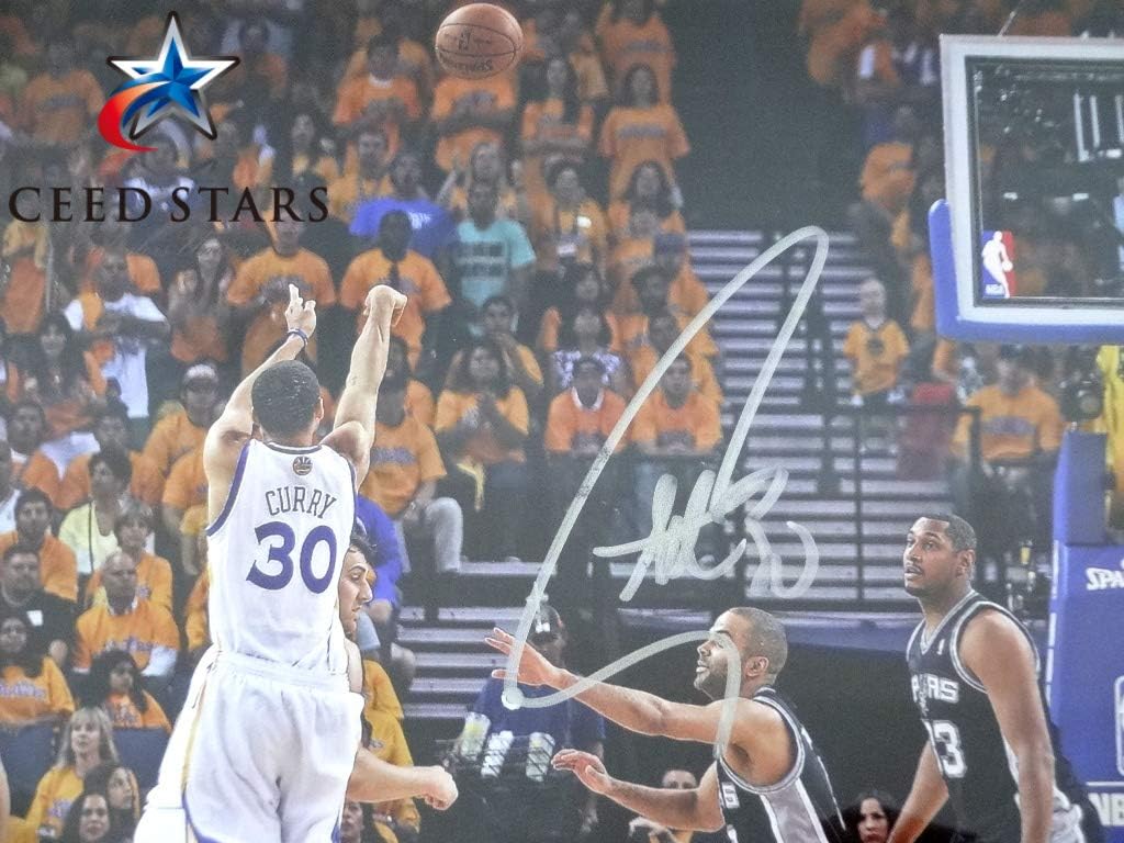 Amazon Co Jp ステフィン カリー 直筆 サイン 額 入り ポスター 本人公認証明書付き Nba 公式 フォト ポスター ウォーリアーズ スポーツ アウトドア