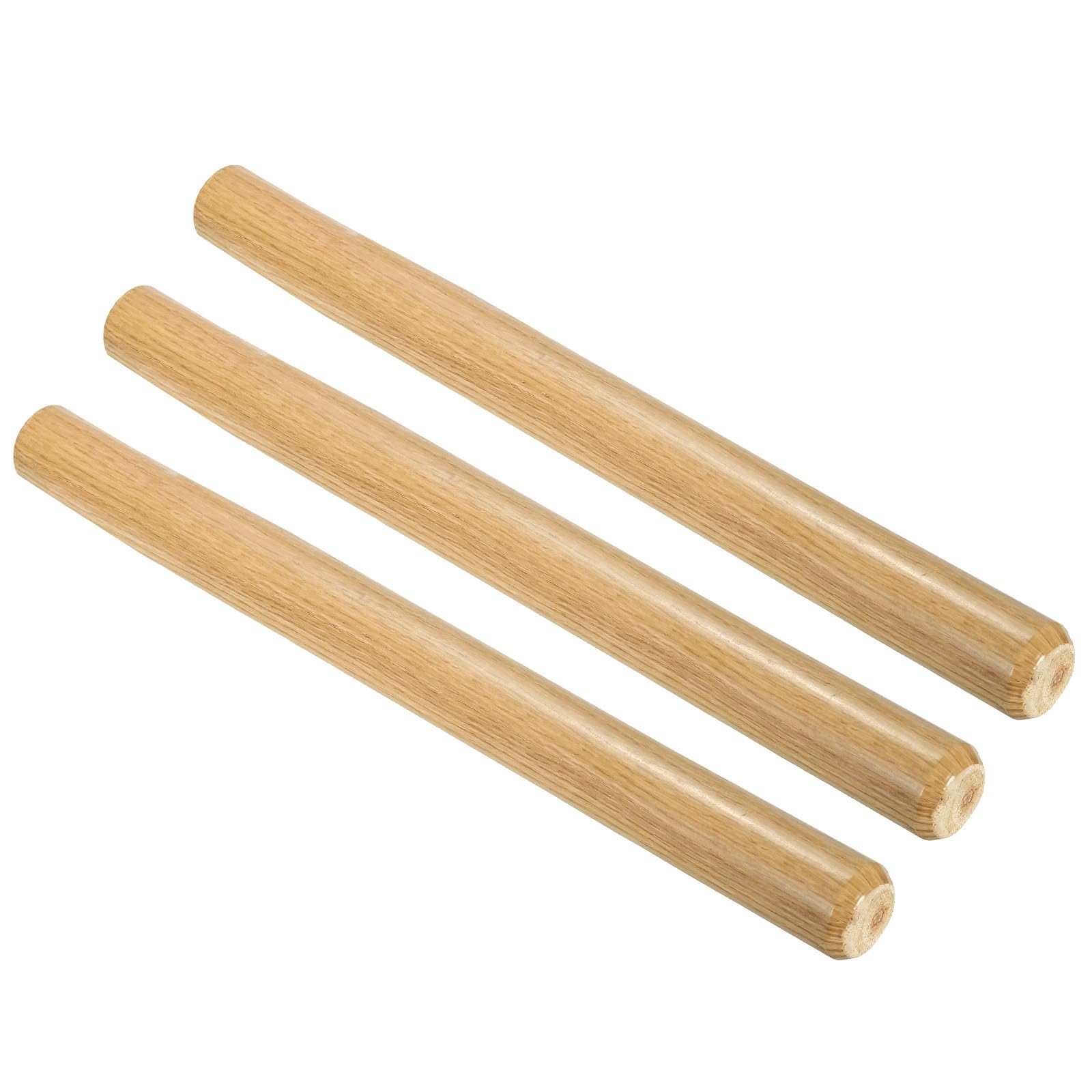 PATIKIL 15 Inch Wooden Shovel Handle, 3 Pack Garden Shovel Handle Replacement Hardwood Handles for Round Eye Hoe Shovel Trowel