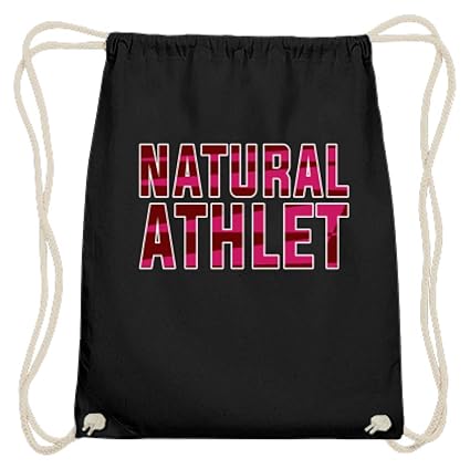 Hochwertige Baumwoll Gymsac - Natural Athlet Für Damen/Herren Gym - Schlichtes Und Witziges Design