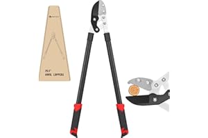 Yesker 29.5" Loppers Heavy Duty Tree Trimmer Sharp Anvil Blade Bypass Loppers up to 1.6 Inch Dia Cut Capacity Compound Action System Limb Branch Cutter Ideal for Tree Trimming Garden Maintenance
