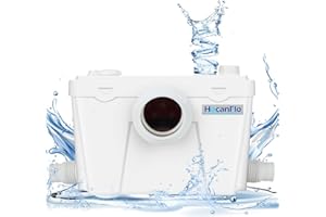 HOCANFLO 500W Macerator Pump for Macecrating Toilet Sewerage Water Pump for Easy Bathroom Toilet Disposal Sewage Kitchen Drainage