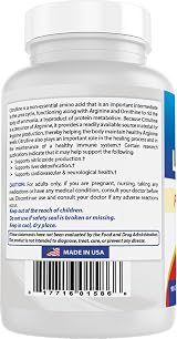 Best Naturals L-Citrulline 1500mg per Serving - 90 Caps - Non-GMO Gluten Free view 7