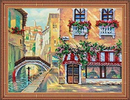 Beaded DIY Embroidery Kit "Venetian Cafe"
